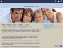 Tablet Screenshot of miracledentalcenter.com